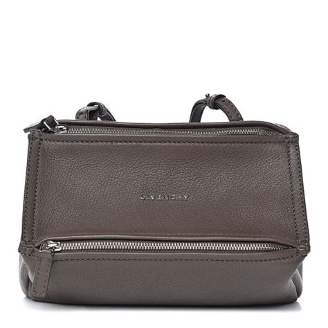 GIVENCHY Sugar Goatskin Mini Pandora Heather Grey